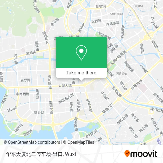 华东大厦北二停车场-出口 map