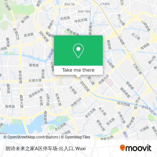 朗诗未来之家A区停车场-出入口 map