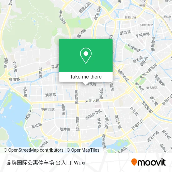 鼎牌国际公寓停车场-出入口 map