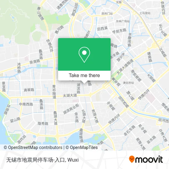 无锡市地震局停车场-入口 map