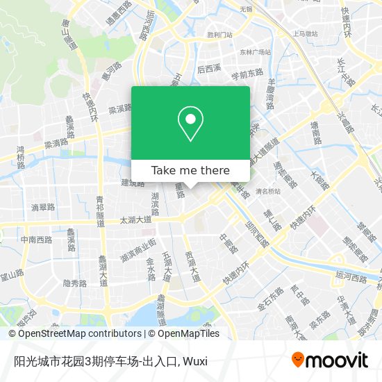 阳光城市花园3期停车场-出入口 map