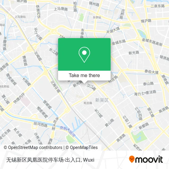 无锡新区凤凰医院停车场-出入口 map