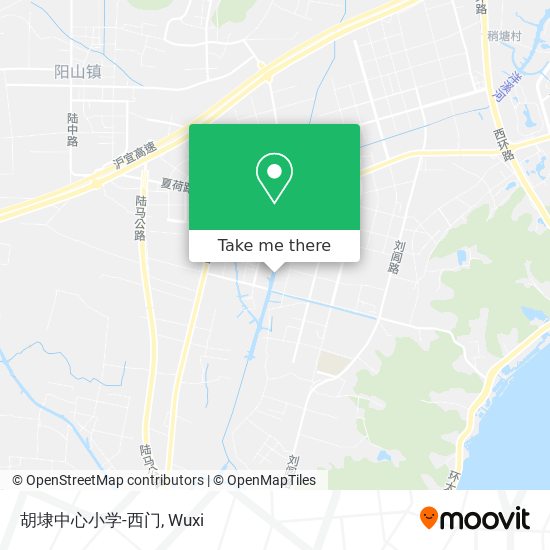 胡埭中心小学-西门 map