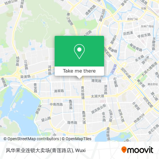 风华果业连锁大卖场(青莲路店) map