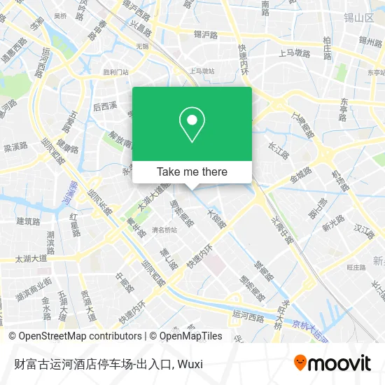 财富古运河酒店停车场-出入口 map