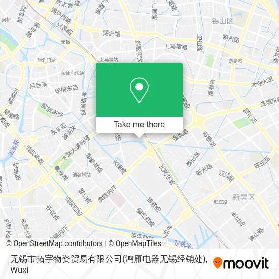 无锡市拓宇物资贸易有限公司(鸿雁电器无锡经销处) map