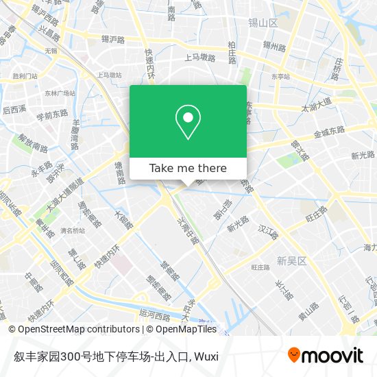 叙丰家园300号地下停车场-出入口 map