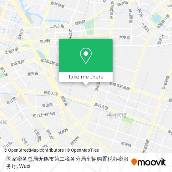 国家税务总局无锡市第二税务分局车辆购置税办税服务厅 map