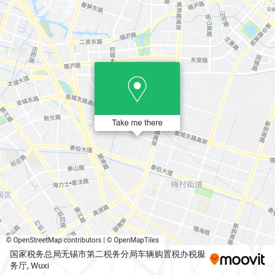 国家税务总局无锡市第二税务分局车辆购置税办税服务厅 map
