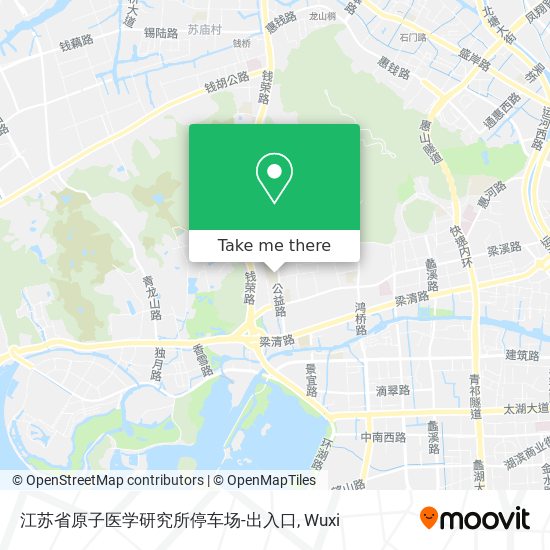 江苏省原子医学研究所停车场-出入口 map