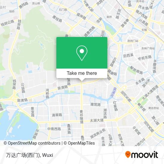 万达广场(西门) map