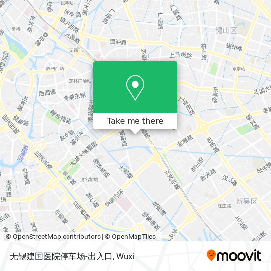 无锡建国医院停车场-出入口 map