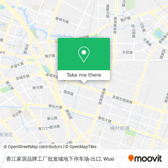 香江家居品牌工厂批发城地下停车场-出口 map