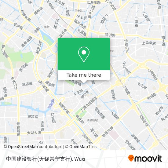 中国建设银行(无锡崇宁支行) map