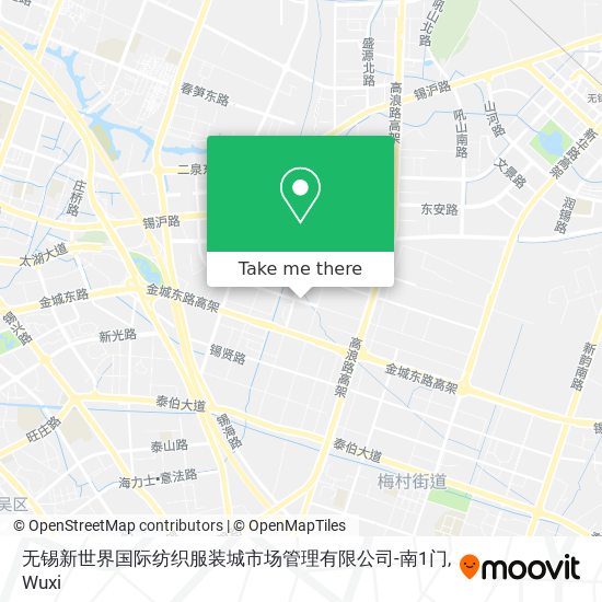无锡新世界国际纺织服装城市场管理有限公司-南1门 map