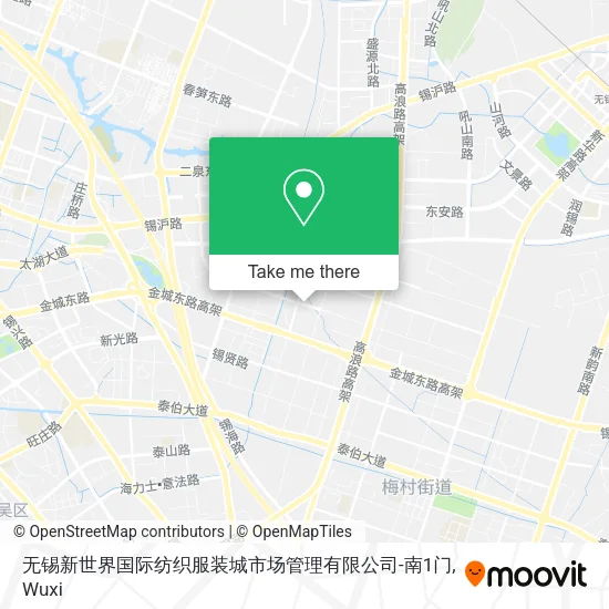无锡新世界国际纺织服装城市场管理有限公司-南1门 map