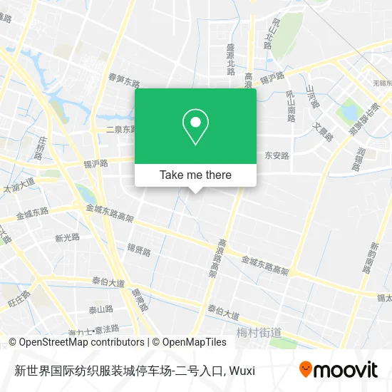 新世界国际纺织服装城停车场-二号入口 map