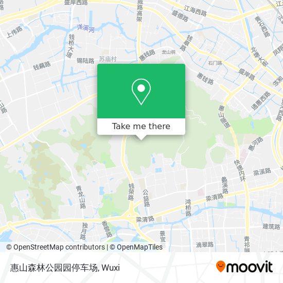 惠山森林公园园停车场 map