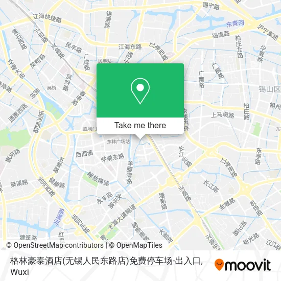 格林豪泰酒店(无锡人民东路店)免费停车场-出入口 map