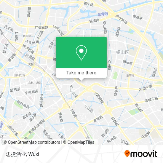 忠捷酒业 map