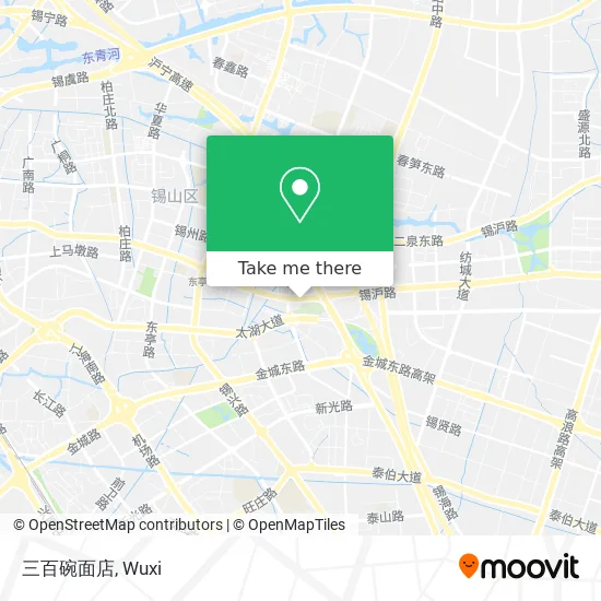 三百碗面店 map