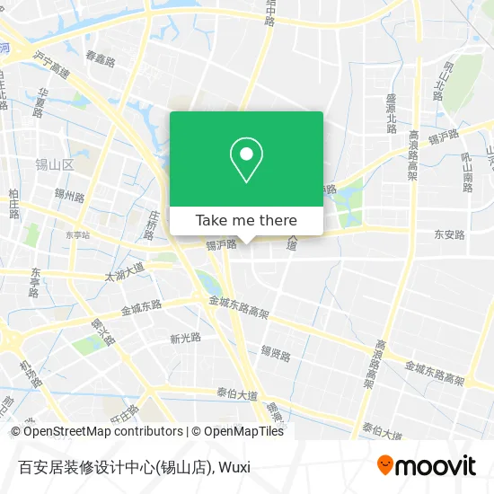 百安居装修设计中心(锡山店) map