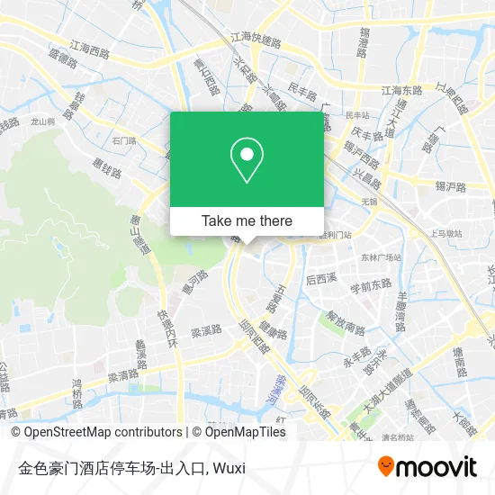 金色豪门酒店停车场-出入口 map