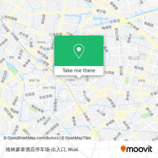 格林豪泰酒店停车场-出入口 map