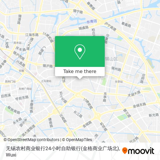 无锡农村商业银行24小时自助银行(金格商业广场北) map