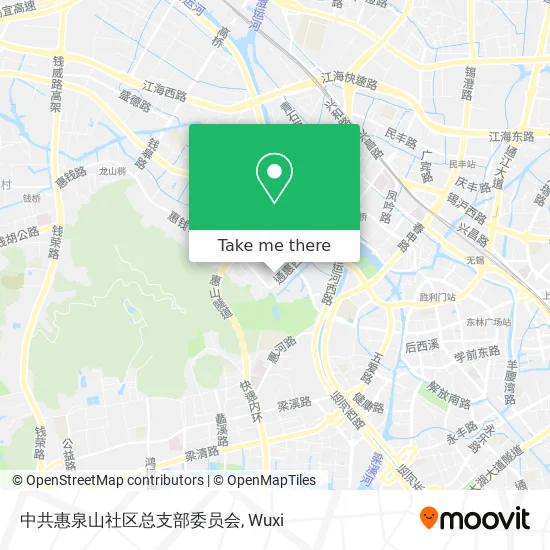 中共惠泉山社区总支部委员会 map