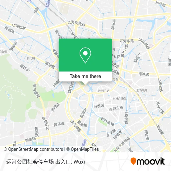 运河公园社会停车场-出入口 map