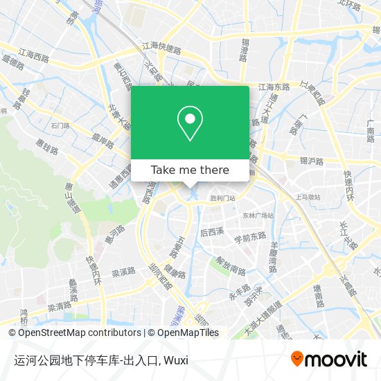 运河公园地下停车库-出入口 map