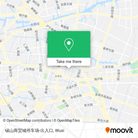 锡山商贸城停车场-出入口 map