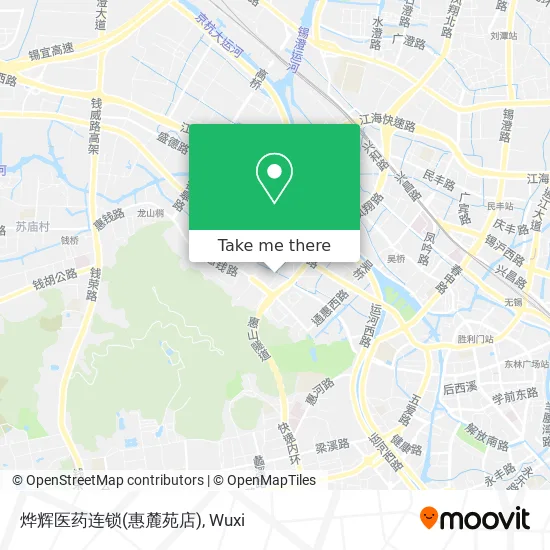 烨辉医药连锁(惠麓苑店) map