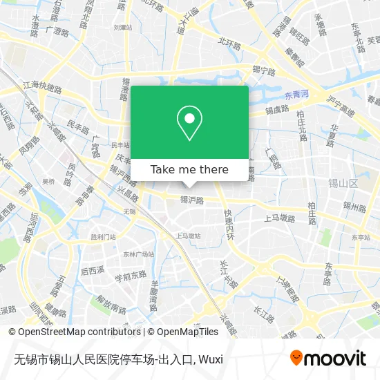 无锡市锡山人民医院停车场-出入口 map