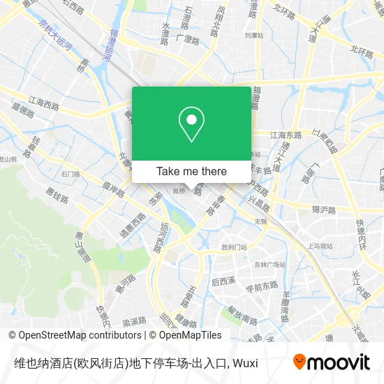 维也纳酒店(欧风街店)地下停车场-出入口 map