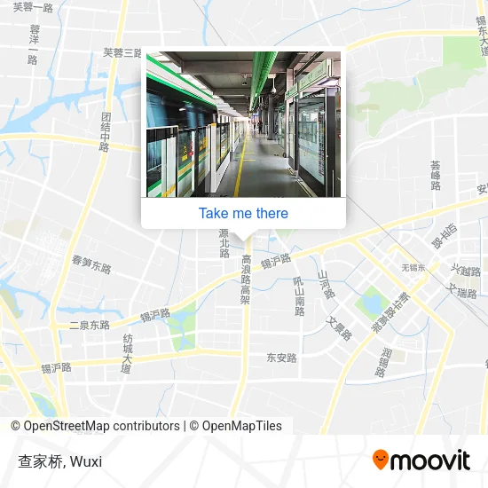 查家桥 map