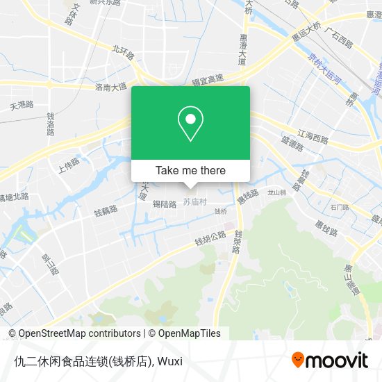 仇二休闲食品连锁(钱桥店) map
