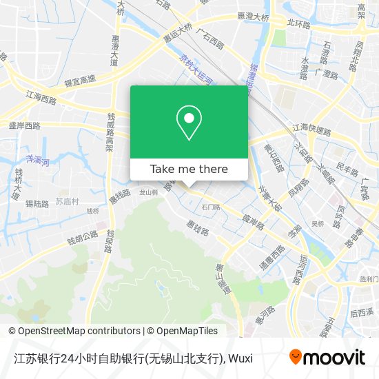 江苏银行24小时自助银行(无锡山北支行) map