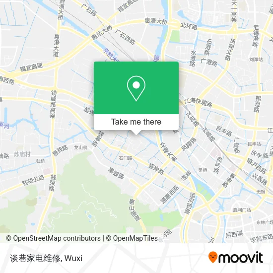 谈巷家电维修 map