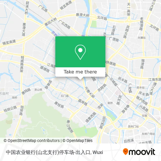 中国农业银行(山北支行)停车场-出入口 map