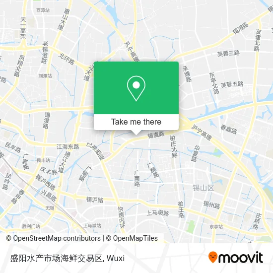 盛阳水产市场海鲜交易区 map