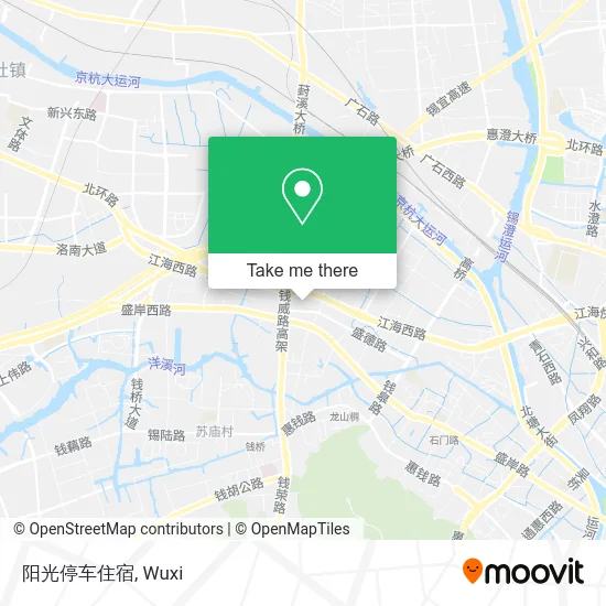 阳光停车住宿 map