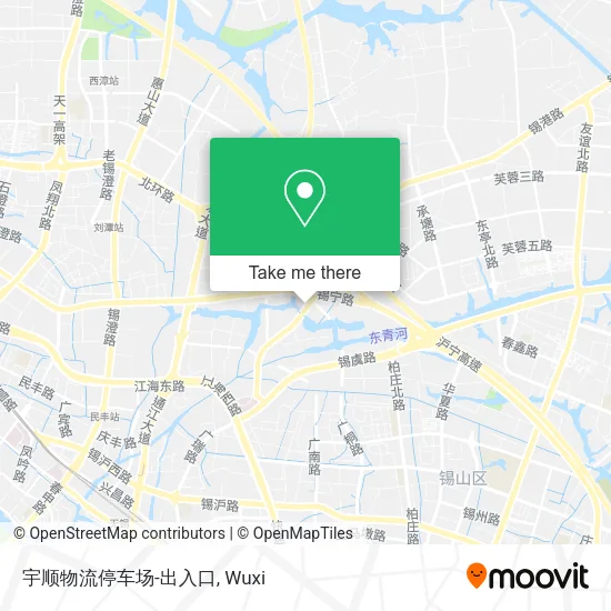 宇顺物流停车场-出入口 map