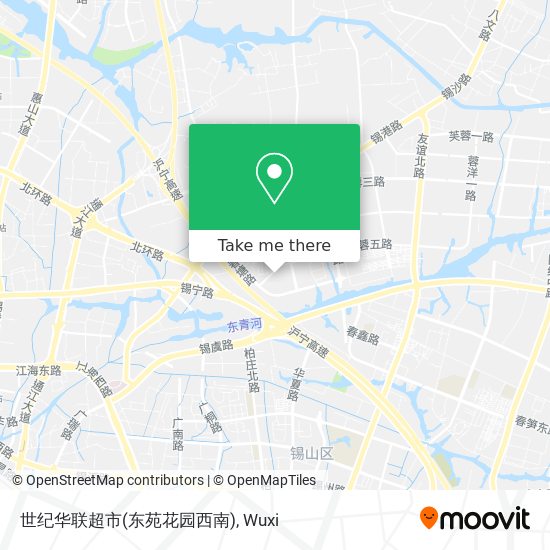 世纪华联超市(东苑花园西南) map