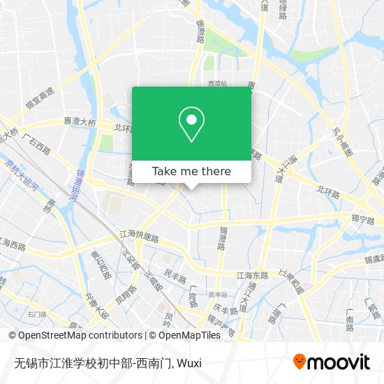 无锡市江淮学校初中部-西南门 map
