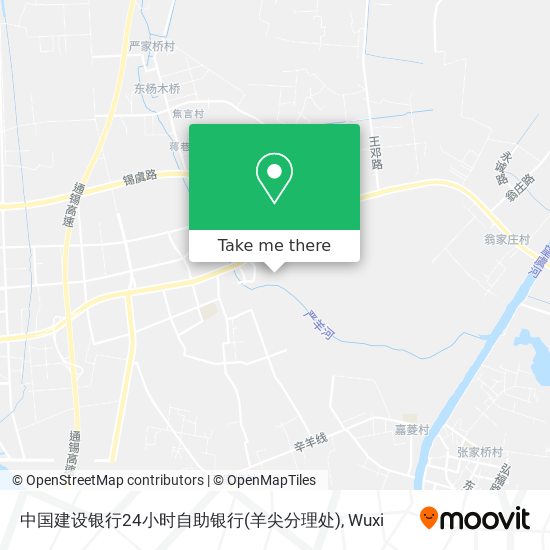 中国建设银行24小时自助银行(羊尖分理处) map