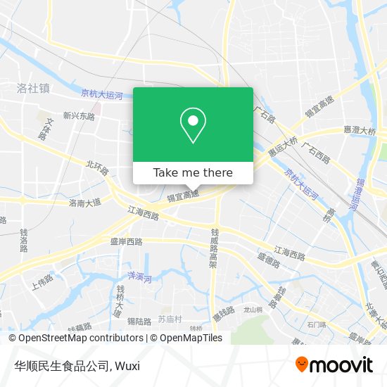 华顺民生食品公司 map