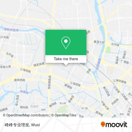 峰峰专业理发 map