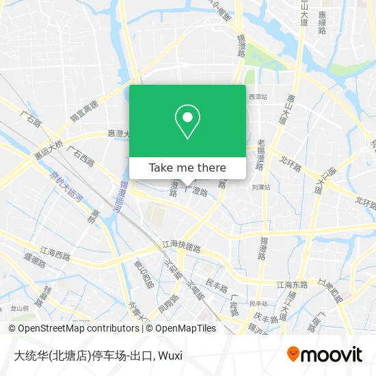 大统华(北塘店)停车场-出口 map